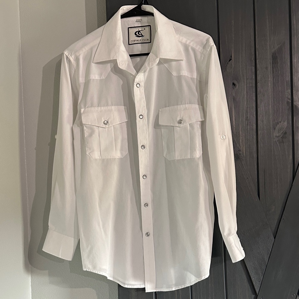 Men's Classic White Button Down Shirt